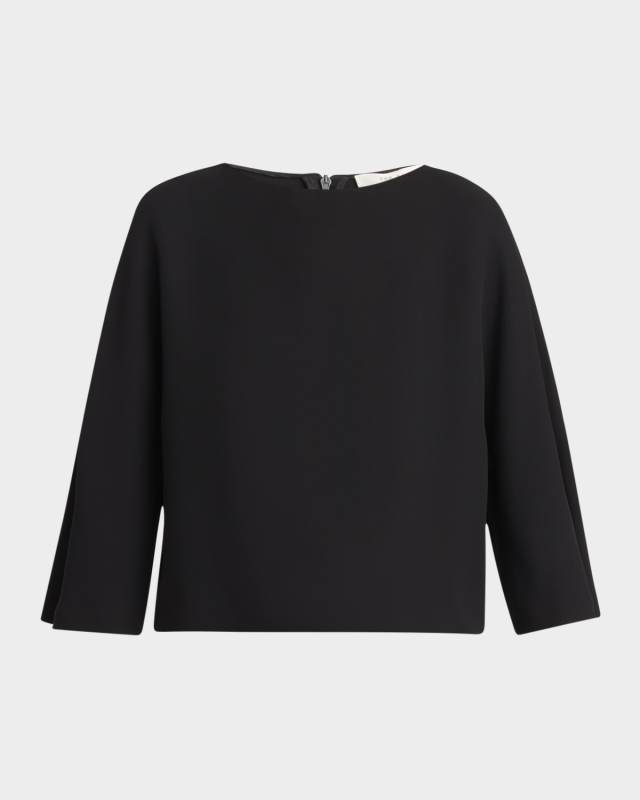Faurelle Three-Quarter Sleeve Silk Top